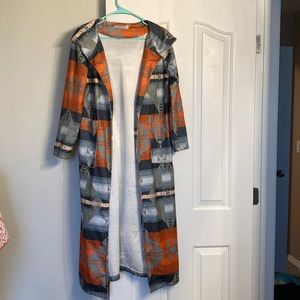 Misslook medium long duster hoodie